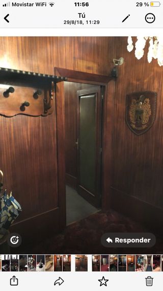 Mesa escritorio, armario y sillas estilo español