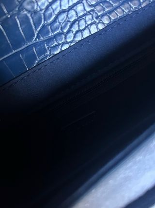 Borsa Zuiki blu con dettagli oro