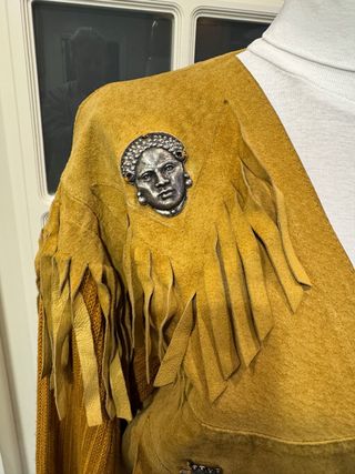 Cazadora tejana vintage con flecos