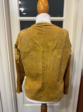 Cazadora tejana vintage con flecos