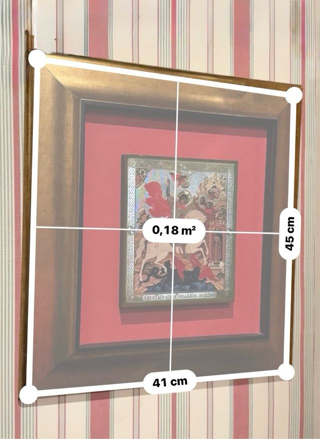 Precioso icono religioso de arcángel