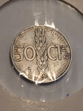 Moneda 50 céntimos error