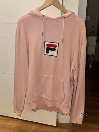 Sudadera Fila Rosa Logo Cuadrado