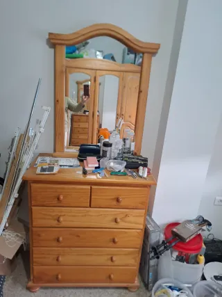 HABITACION DE MATRIMONIO completa de madera maciza