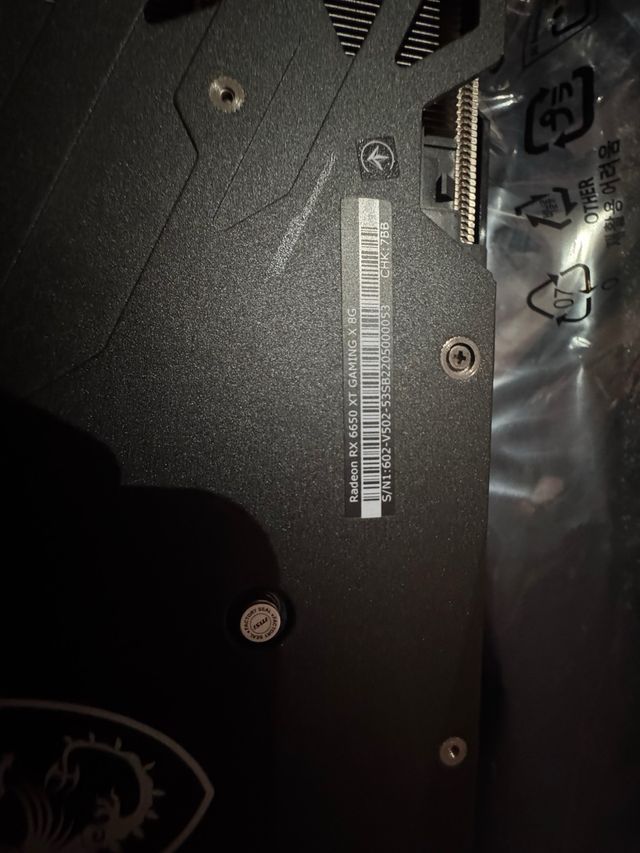 MSI RX 6650 XT Gaming X Tarjeta Gráfica