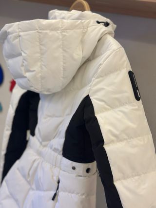 Plumífero Zara Ski Blanco y Negro