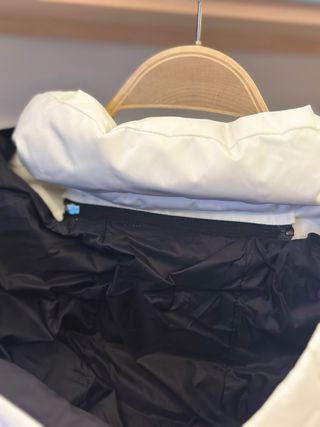 Plumífero Zara Ski Blanco y Negro