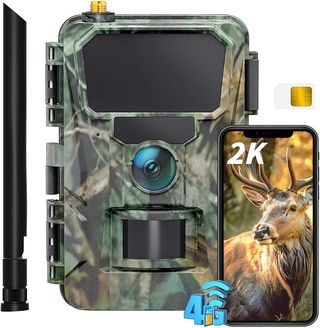 CEYOMUR 4G LTE Cámara Caza 2K 48MP Fototrampeo