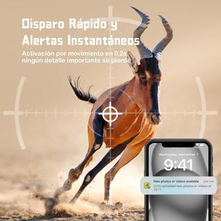 CEYOMUR 4G LTE Cámara Caza 2K 48MP Fototrampeo