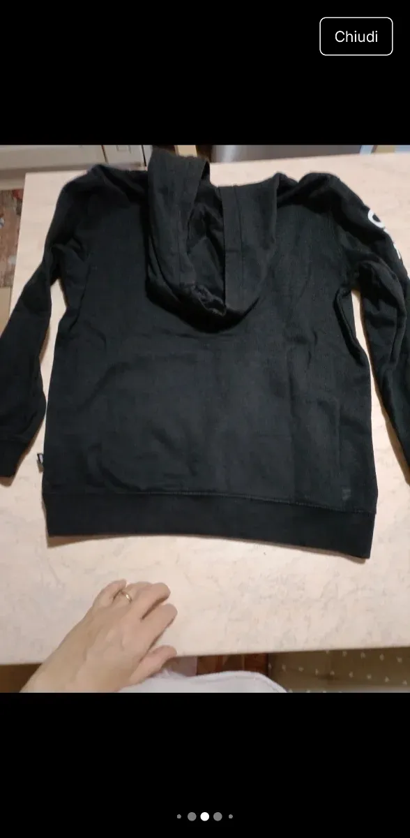 Felpa Vans nera con stampa verde