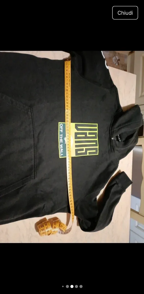 Felpa Vans nera con stampa verde