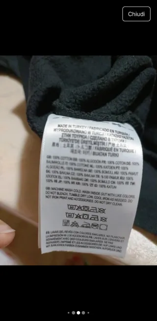 Felpa Vans nera con stampa verde