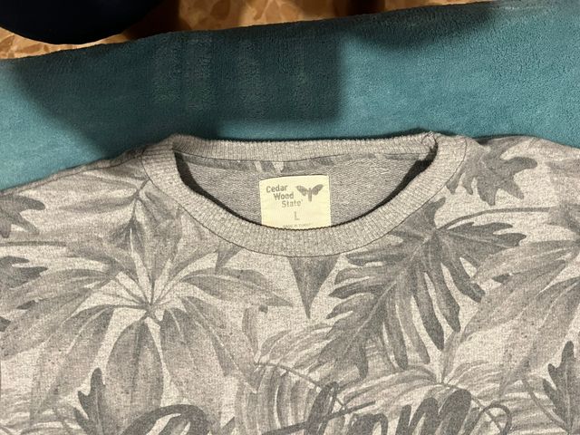 Sudadera Cedar Wood State Estampada Gris Talla L