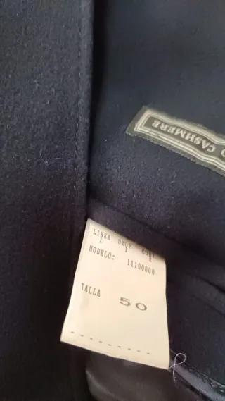 Abrigo Azul Marino T. 50 TALDY