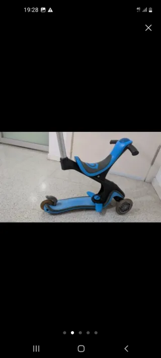Patinete Globber 3 en 1 azul