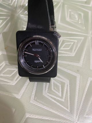 Reloj Thermador Sport Mecánico Negro/Plata
