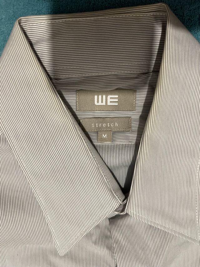 Camisa WE gris entallada talla M stretch