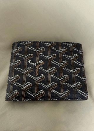 Cartera Goyard Clásica Negra y Marrón