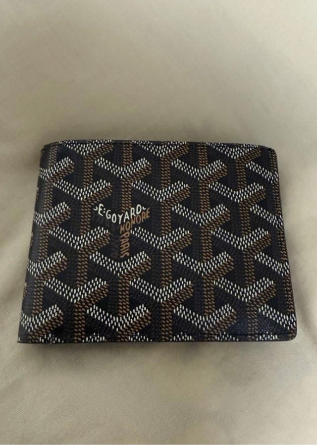 Cartera Goyard Clásica Negra y Marrón