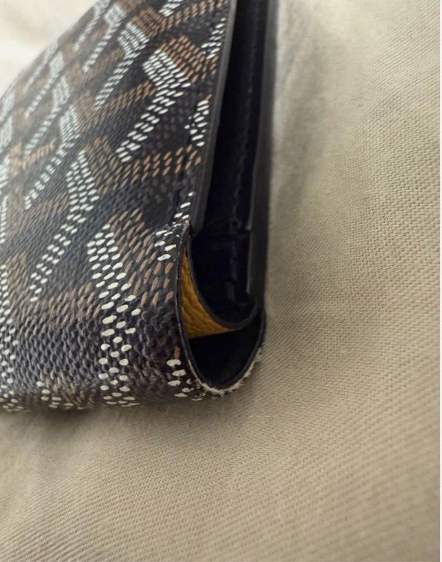 Cartera Goyard Clásica Negra y Marrón