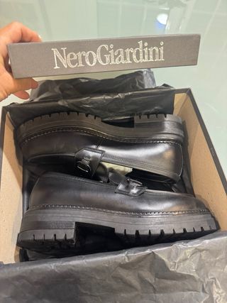 Mocasines Nero Giardini Talla 39 Negros