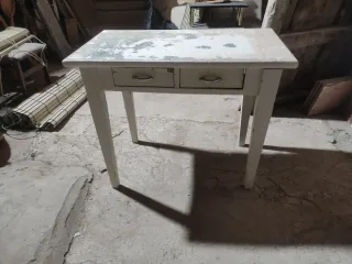 Mesa de cocina vintage madera para restaurar.