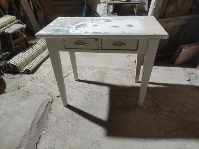 Mesa de cocina vintage madera para restaurar.