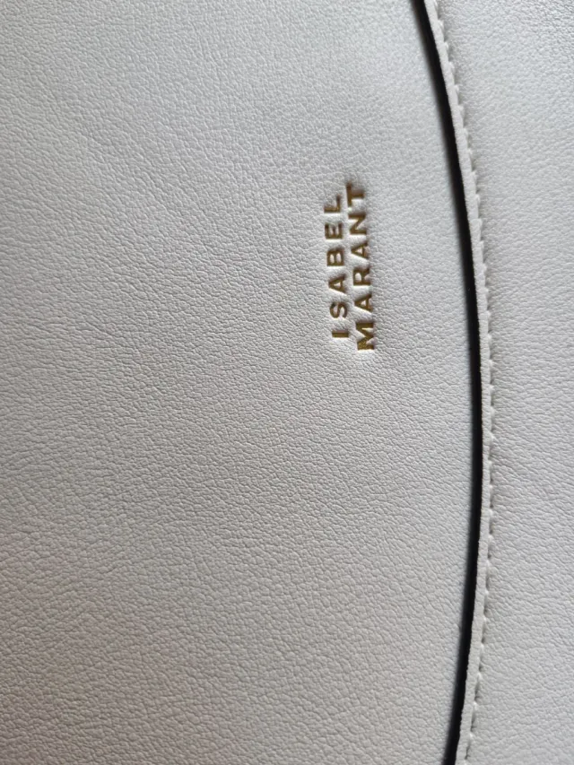 Bolso Isabel Marant Oskan Moon Blanco Dorado