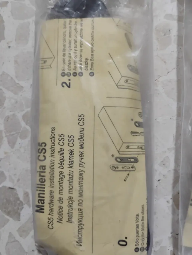 Manillas puertas cortafuegos CS5