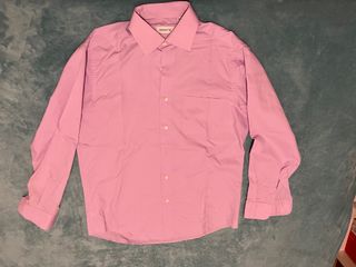Camisa clásica manga larga KENT'S rosa talla M