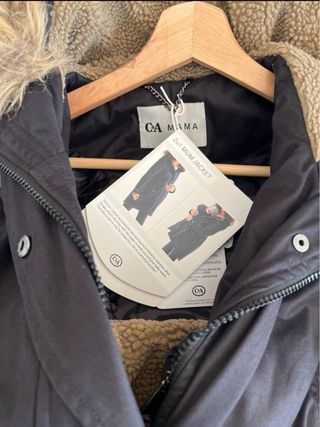 Parka premamá C&A verde con capucha