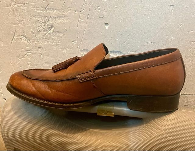 Mocasines Zara Marrones con Borlas