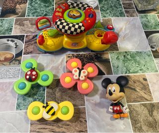 Lote Juguetes Bebé: Mickey, Pista y Más