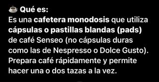 Cafetera Philips Senseo Negra