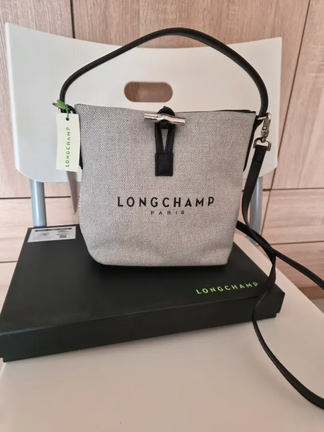 Bolso Longchamp Beige y Negro