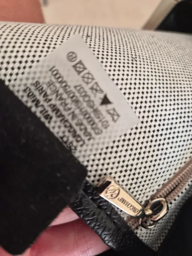 Bolso Longchamp Beige y Negro