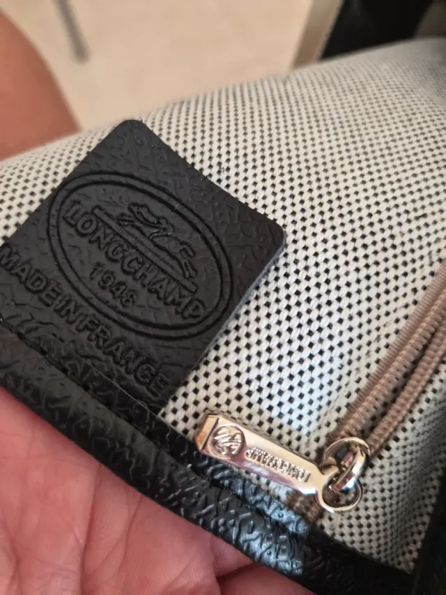 Bolso Longchamp Beige y Negro