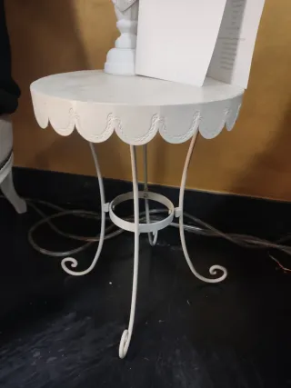 2 Mesitas Decoración Vintage Metal