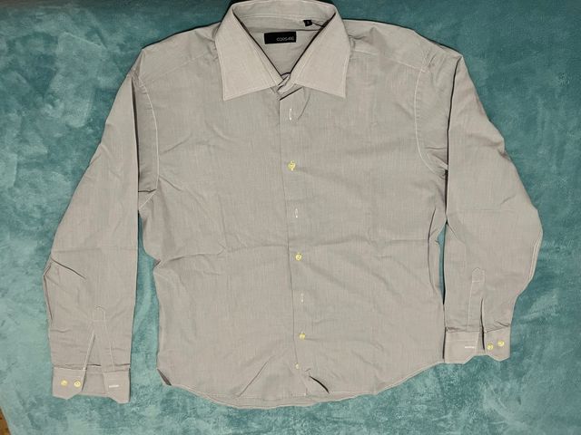 Camisa CORSARE clásica gris hombre manga larga