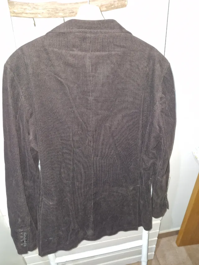 Chaqueta de pana marrón para hombre