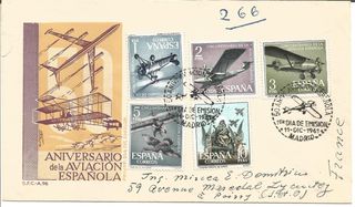 Lote de sellos españoles aviación