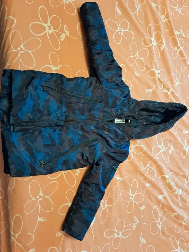 Giubbotto bambino Idexé camouflage blu