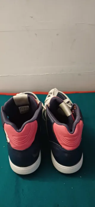 Zapatillas Adidas Altas Azul y Rosa