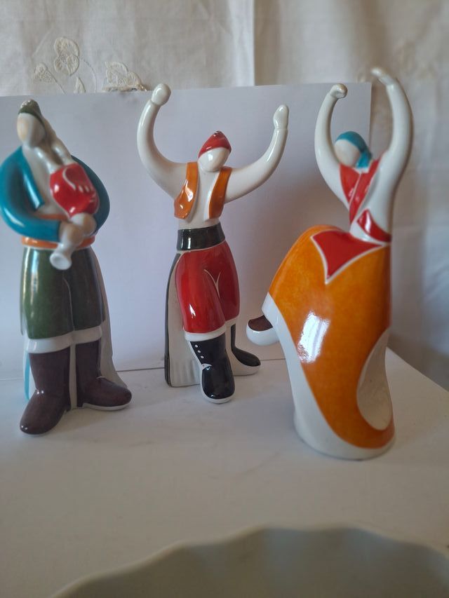 GALOS conjunto de figuras Folk Gallego