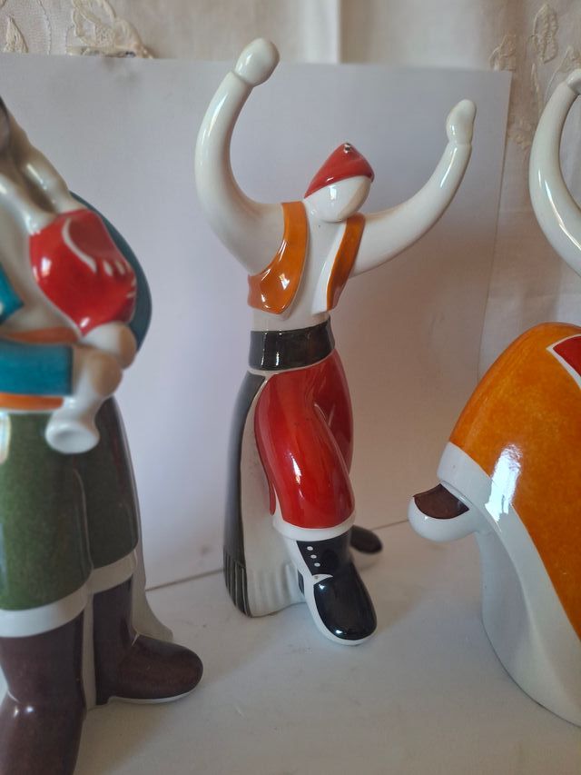 GALOS conjunto de figuras Folk Gallego