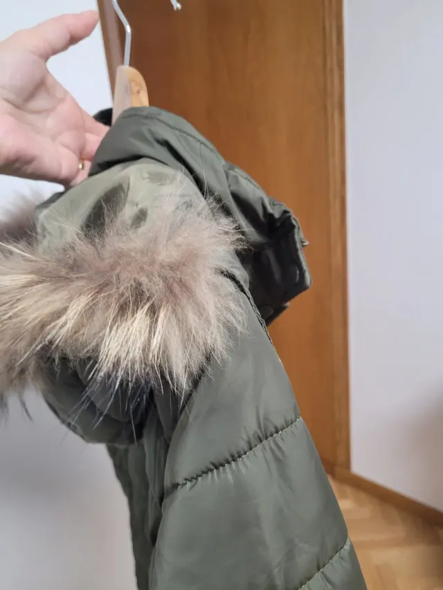 Cazadora acolchada verde talla M