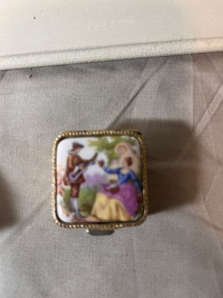 Lote 6 Pastilleros Vintage Metal y Porcelana