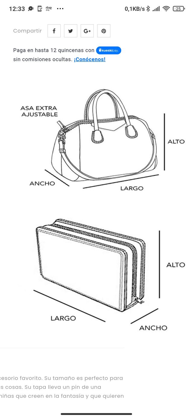 Bolso pequeño blanco crudo con cadena dorada