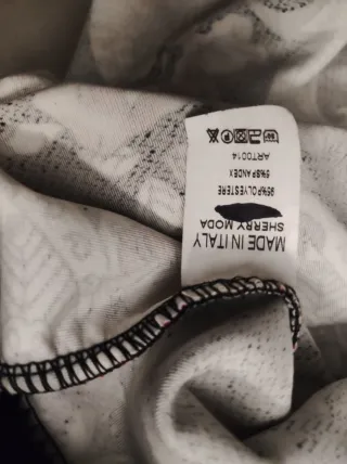 Casacca Made in Italy stampa fiori nero