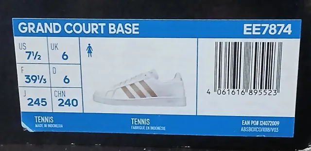 Zapatillas Adidas Blancas y Doradas